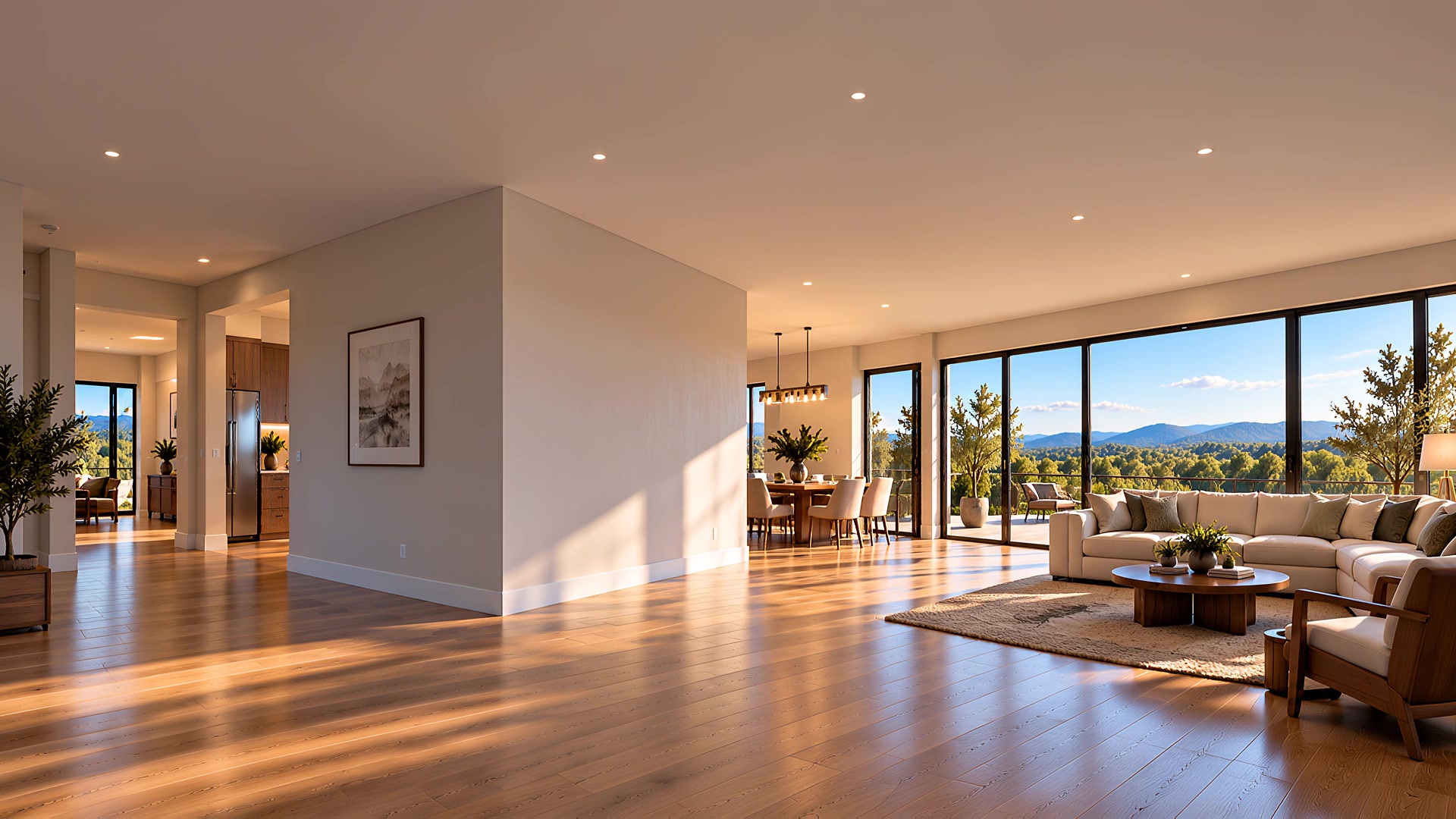 Concept visualization of the home before interior wall removal